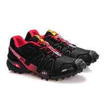 Черные кроссовки мужские Salomon Speedcross 3 для бега